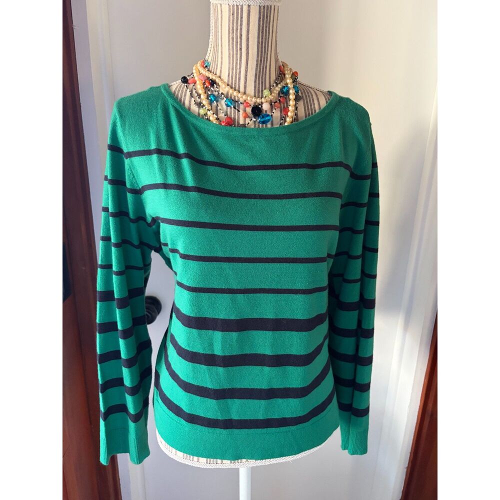 Liz Claiborne PXXL Rare Size Classic Mod French Girl Preppy Lightweight Sweater